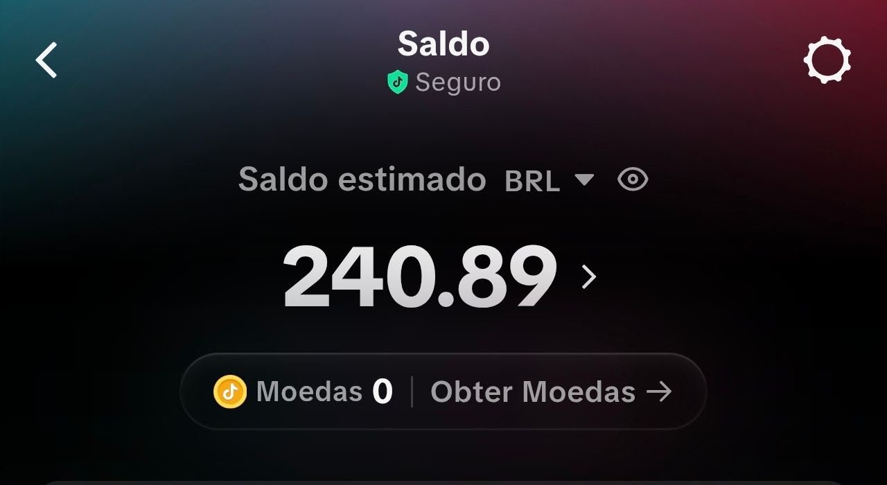 Saldo acumulado no app